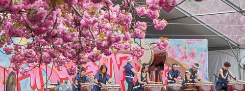 Photo by Brooklyn Cherry Blossom Festival Drums
