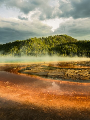 Photo by Grand Prismatic Sping - Yellowstone