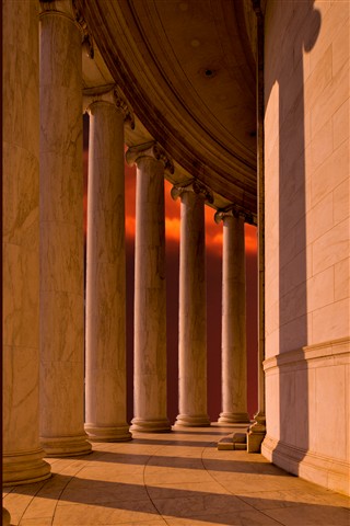 Photo by Sunset at Jefferson Memorial