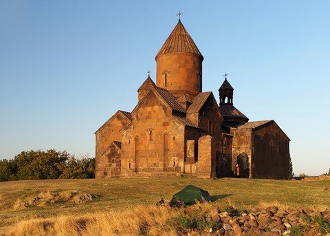Photo by campsite at Saghmosavank monastery (Armenia)