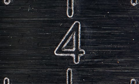 Photo by Caliper 4" mark